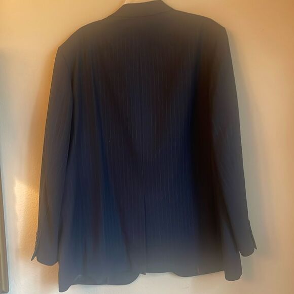 Merona navy stripe Men's Blazer 48R - Picture 4 of 4